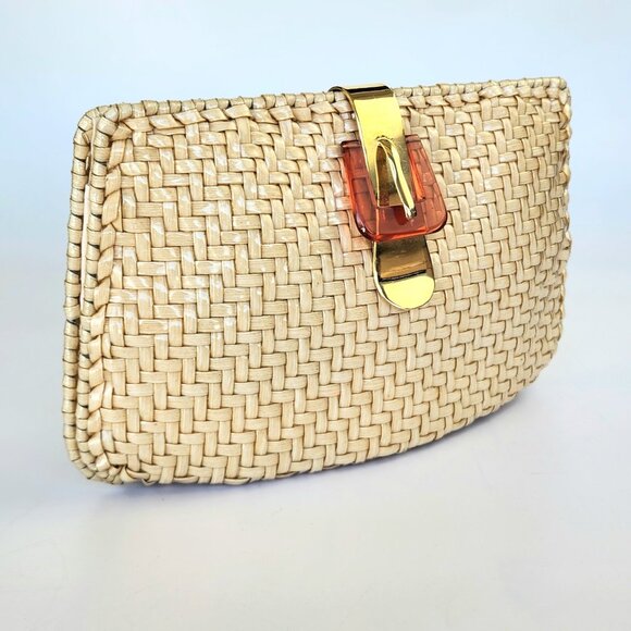 Vintage - Beige - PVC - Crossbody Bag - Made in HongKong - Picture 9 of 10